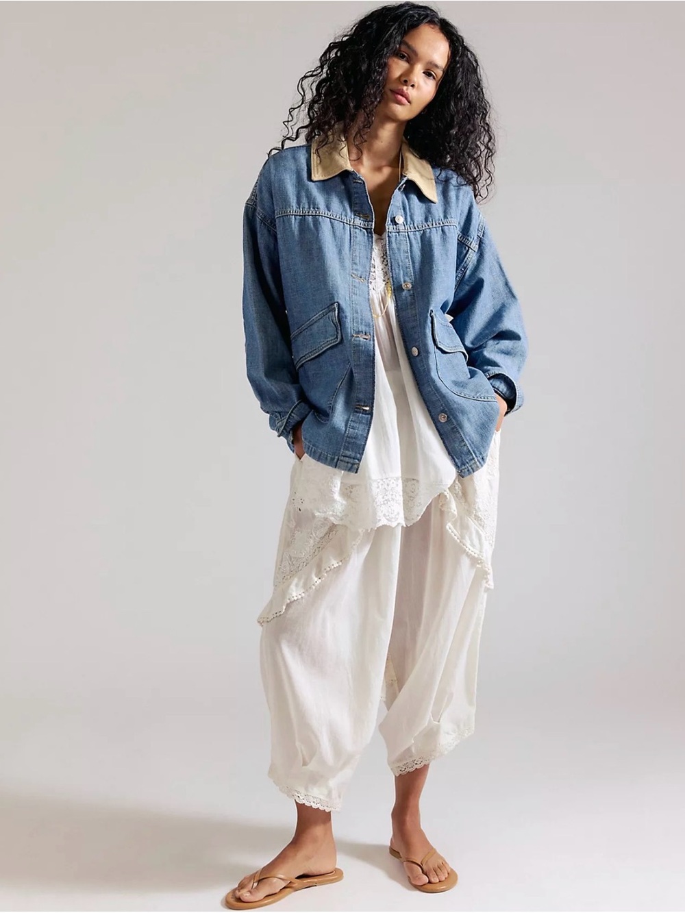 NWT We The Free Lemon Denim Jacket - Picture 2 of 10